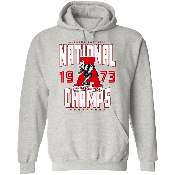 Alabama Crimson Tide 1973 National Champions Elephant Hoodie - Image 9