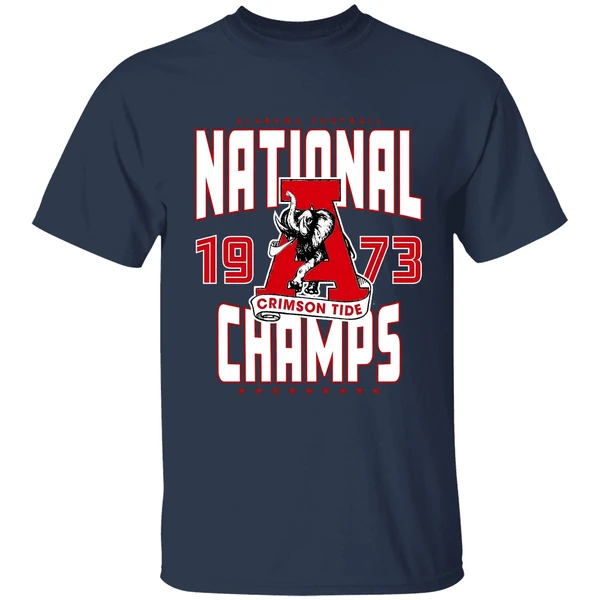 Alabama Crimson Tide 1973 National Champions Elephant Shirt - Image 5