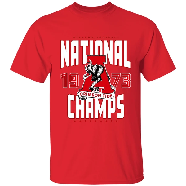 Alabama Crimson Tide 1973 National Champions Elephant Shirt - Image 7