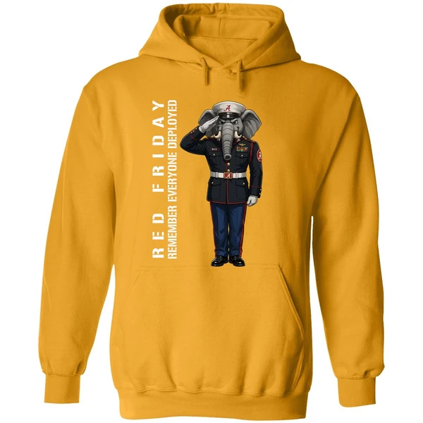 Alabama Crimson Tide Remember Everyone Deployed Support Our Troops Hoodie