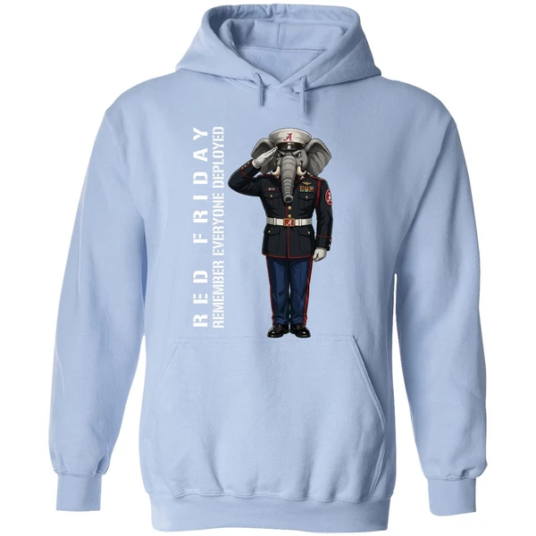 Alabama Crimson Tide Remember Everyone Deployed Support Our Troops Hoodie - Image 4
