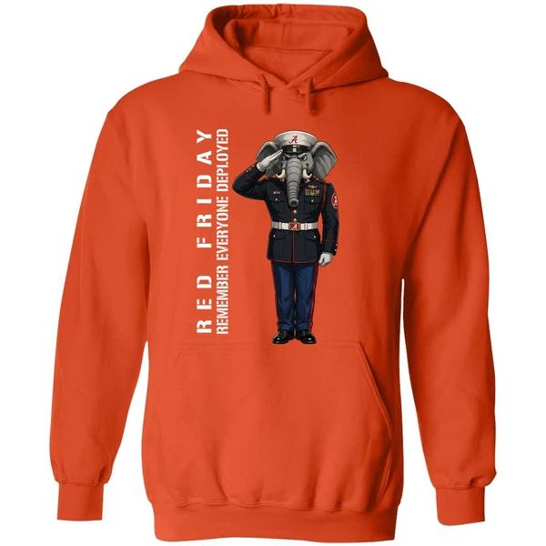 Alabama Crimson Tide Remember Everyone Deployed Support Our Troops Hoodie - Image 6
