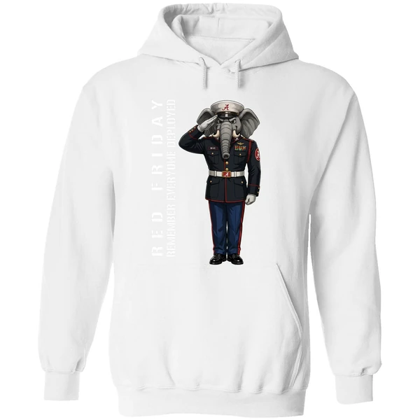 Alabama Crimson Tide Remember Everyone Deployed Support Our Troops Hoodie - Image 8