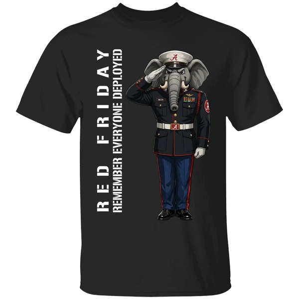 Alabama Crimson Tide Remember Everyone Deployed Support Our Troops Shirt