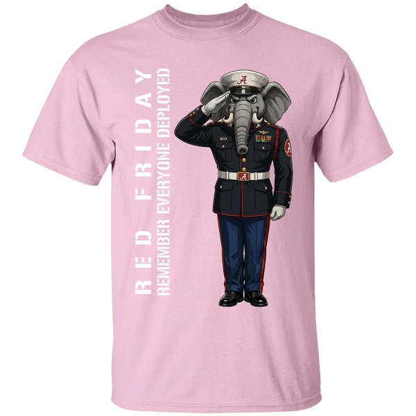 alabama crimson tide remember everyone deployed support our troops shirt lightpink