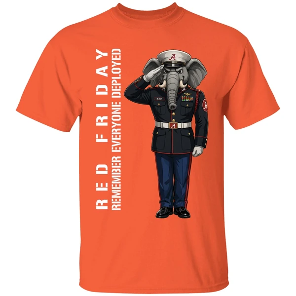 Alabama Crimson Tide Remember Everyone Deployed Support Our Troops Shirt - Image 6