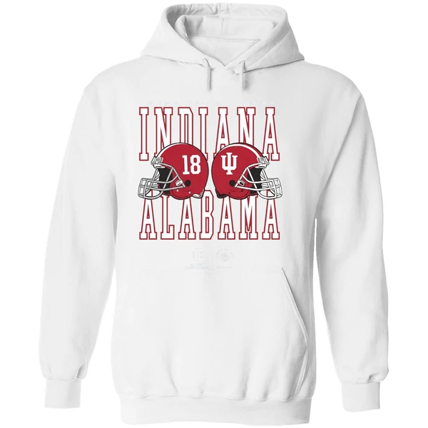 Alabama Vs Indiana 2025 2026 Rose Bowl Game Helmet Matchup Hoodie - Image 8