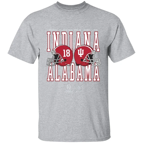Alabama Vs Indiana 2025 2026 Rose Bowl Game Helmet Matchup Shirt - Image 9