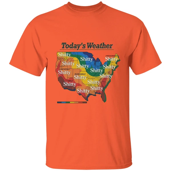 alexander skarsgard todays weather shitty weather shirt orange
