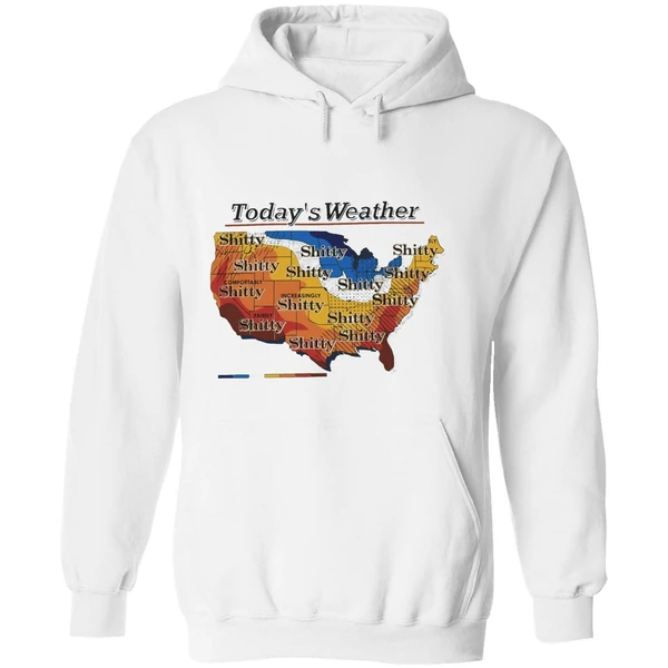 Alexander Skarsgard Wearing Todays Weather Shitty Us Map Hoodie - Image 8