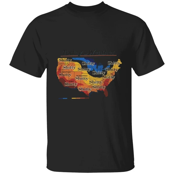 Alexander Skarsgard Wearing Todays Weather Shitty Us Map Shirt - Image 7