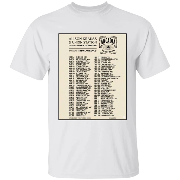 Alison Krauss Union Station Arcadia Tour 2026 Poster Shirt