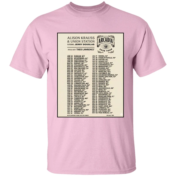 Alison Krauss Union Station Arcadia Tour 2026 Poster Shirt - Image 2