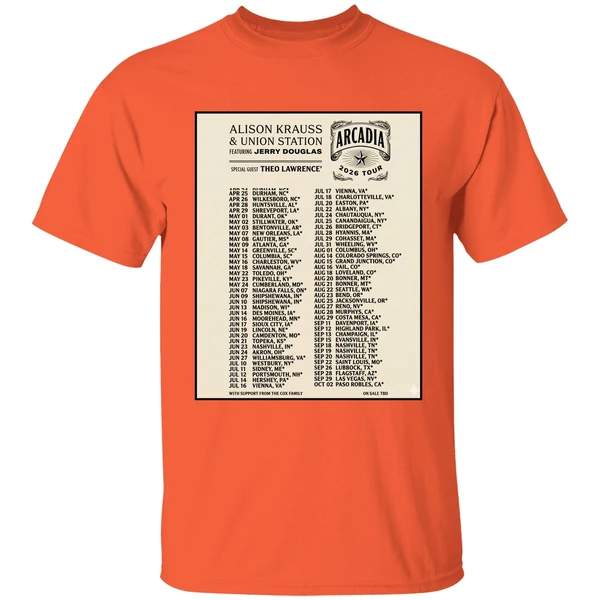 Alison Krauss Union Station Arcadia Tour 2026 Poster Shirt - Image 3