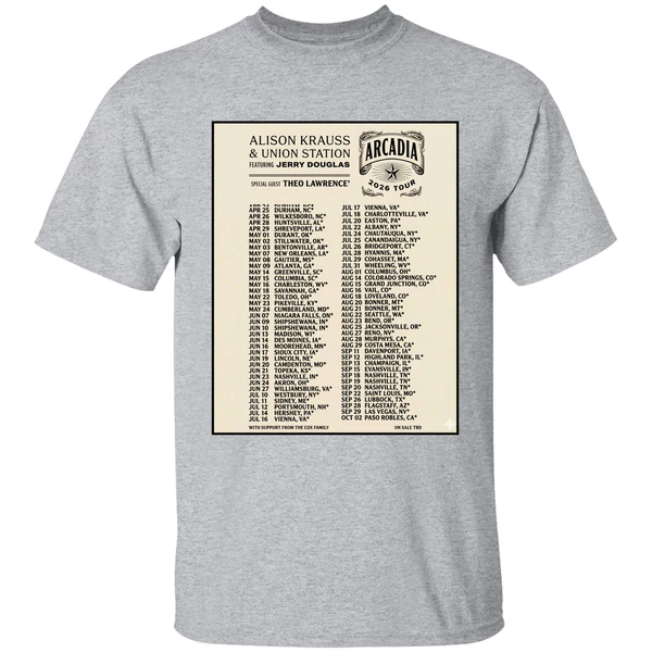 Alison Krauss Union Station Arcadia Tour 2026 Poster Shirt - Image 6