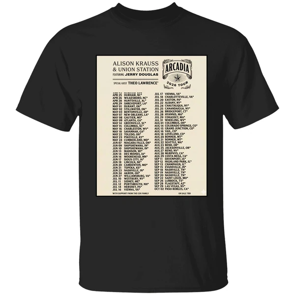 Alison Krauss Union Station Arcadia Tour 2026 Poster Shirt - Image 7
