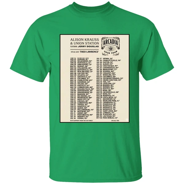 Alison Krauss Union Station Arcadia Tour 2026 Poster Shirt - Image 8