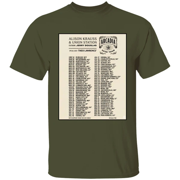 Alison Krauss Union Station Arcadia Tour 2026 Poster Shirt - Image 9
