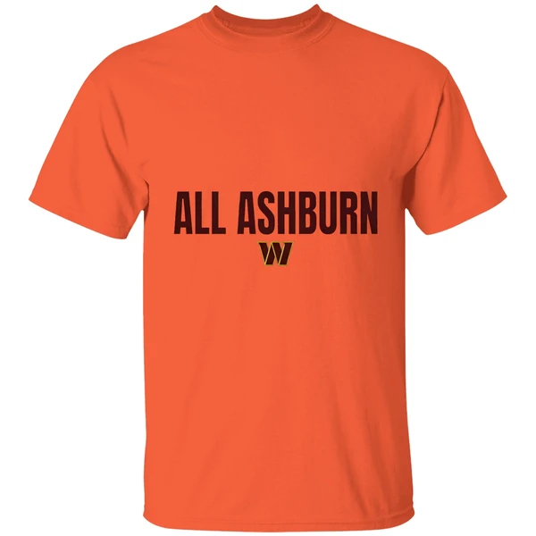 all ashburn washington commanders shirt orange