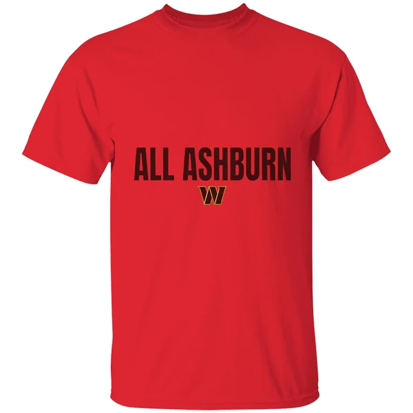 all ashburn washington commanders shirt red