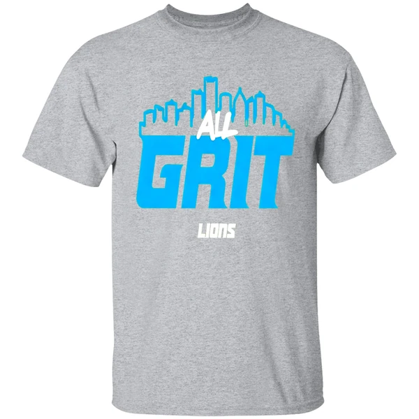 All Grit Detroit Lions City Skyline Shirt