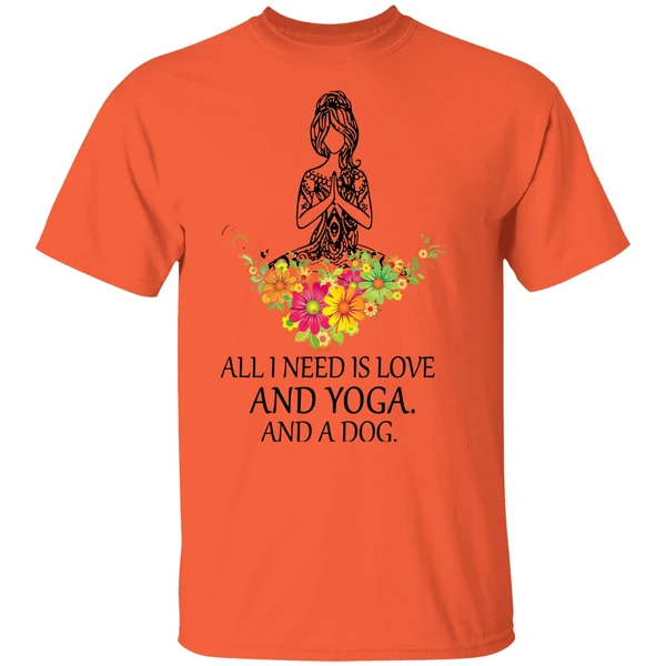 All I Need Is Love And Yoga And A Dog Shirt - Image 5