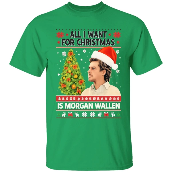 All I Want For Christmas Is Morgan Wallen Wallen Still The Problem Tour 2026 Shirt - Image 2