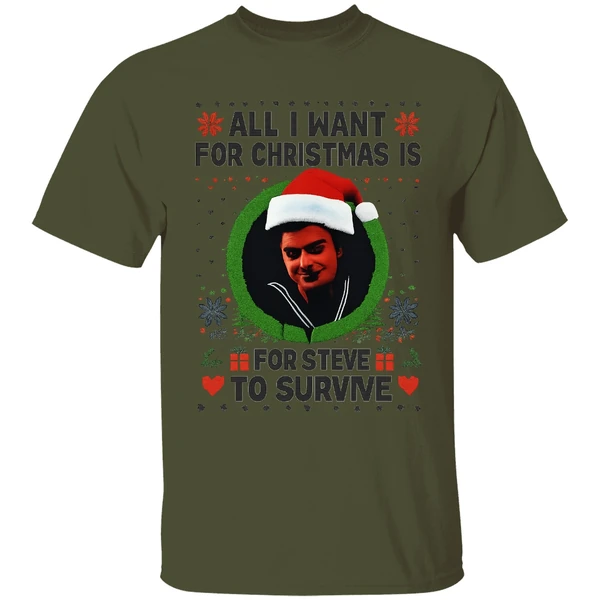 All I Want For Christmas Is Steve Harrington To Survive Shirt - Image 9