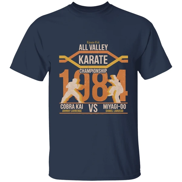 All Valley Karate Championship 1984 Cobra Kai Vs Miyagi Do Karate Kid Shirt - Image 5