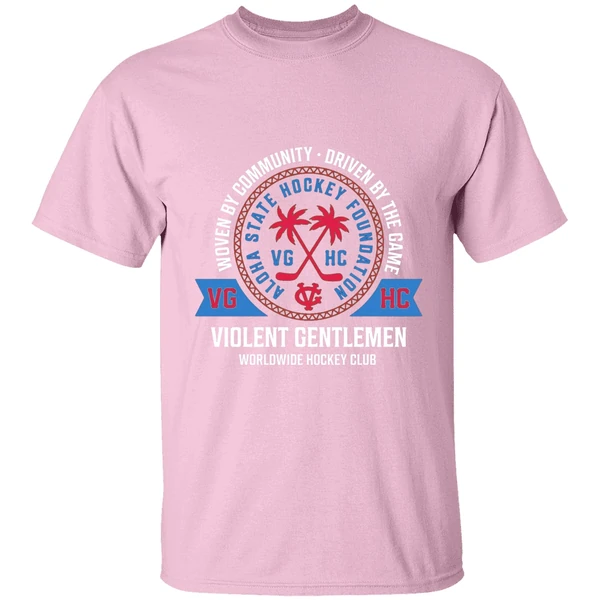 aloha state hockey foundation 2026 logo shirt lightpink