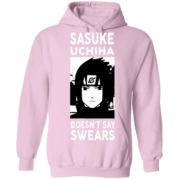Alpharad Sasuke Uchiha Doesn't Say Swears Hoodie - Image 4
