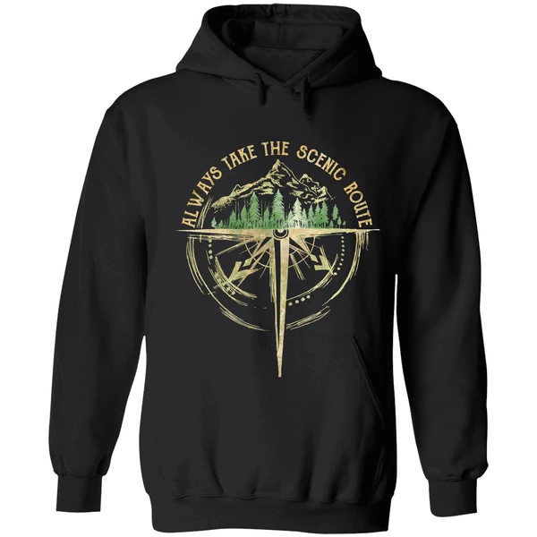 Always Take The Scenic Route Hoodie - Image 8
