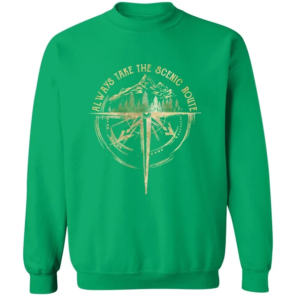 Always Take The Scenic Route Sweatshirt - Image 2