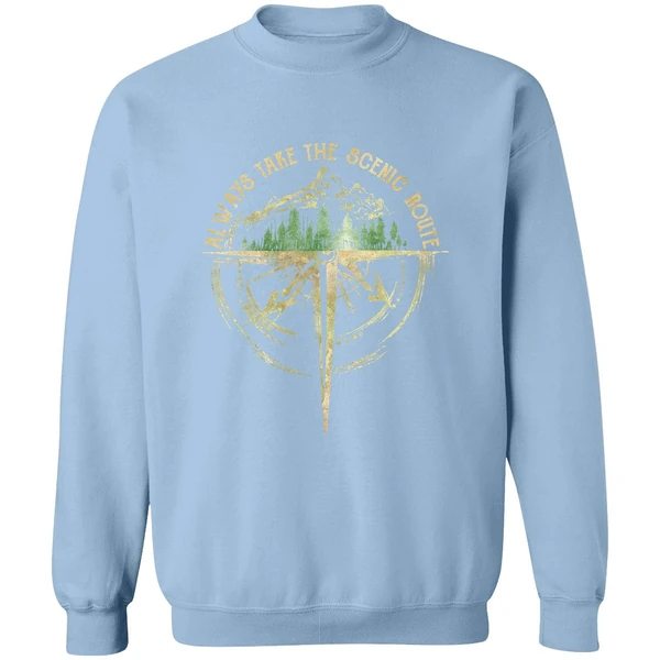 Always Take The Scenic Route Sweatshirt - Image 3