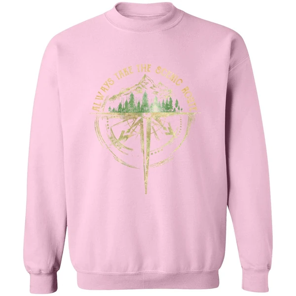Always Take The Scenic Route Sweatshirt - Image 4