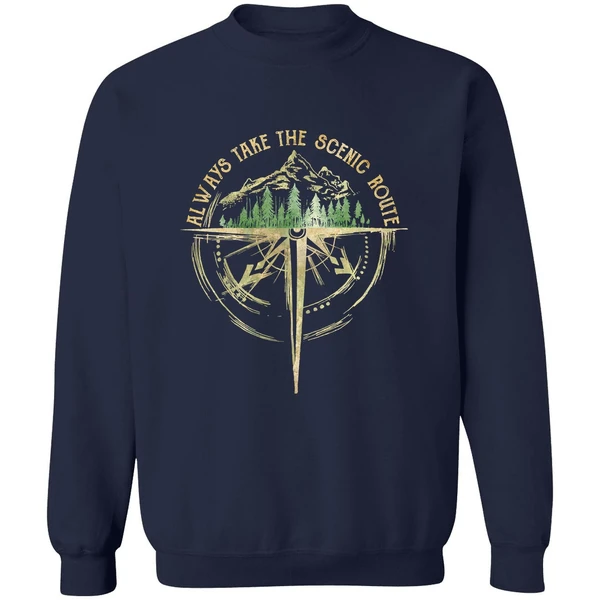 Always Take The Scenic Route Sweatshirt - Image 5