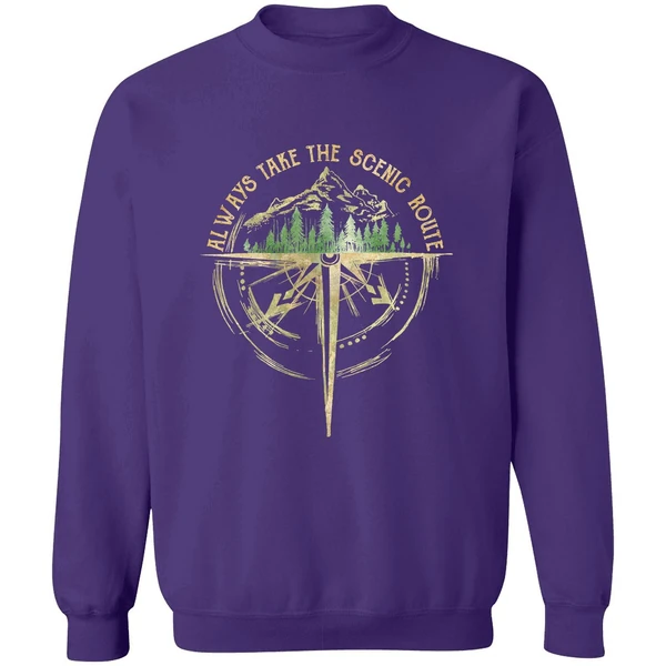 Always Take The Scenic Route Sweatshirt - Image 6