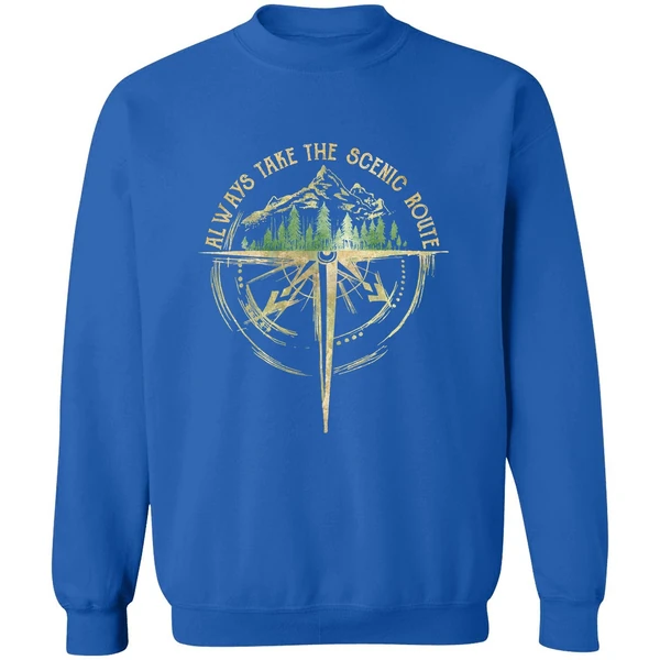 Always Take The Scenic Route Sweatshirt - Image 8