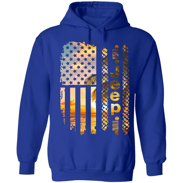 American Flag Camo Jeep Hoodie