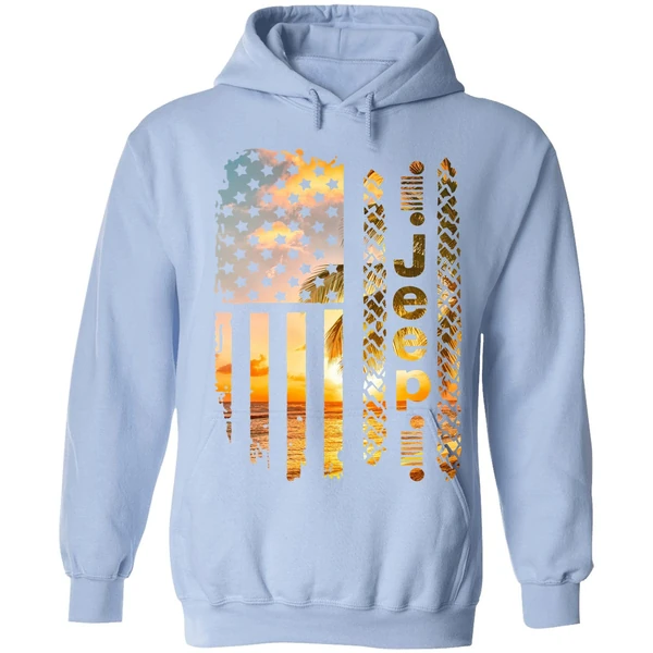 American Flag Camo Jeep Hoodie - Image 3