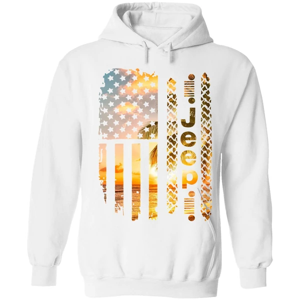 American Flag Camo Jeep Hoodie - Image 6