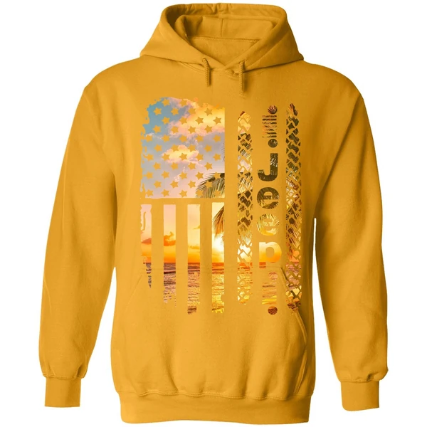 American Flag Camo Jeep Hoodie - Image 9