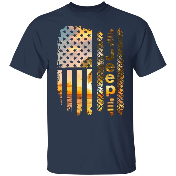 American Flag Camo Jeep Shirt - Image 4