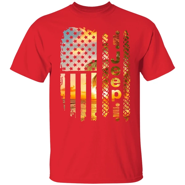 American Flag Camo Jeep Shirt - Image 6