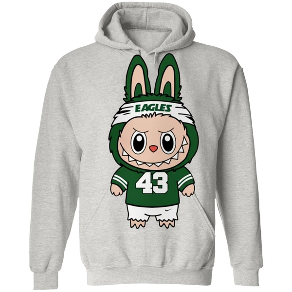 American Football Labubu Mascot Philadelphia Eagles Hoodie - Image 7