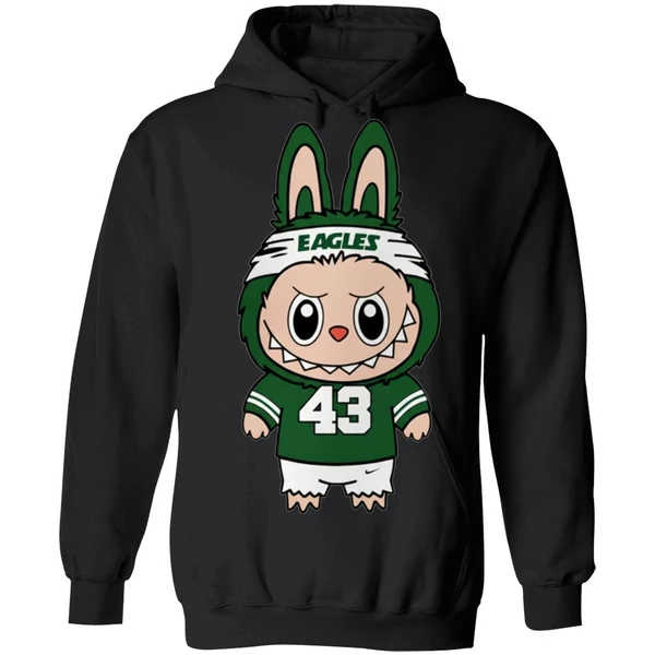 American Football Labubu Mascot Philadelphia Eagles Hoodie - Image 8