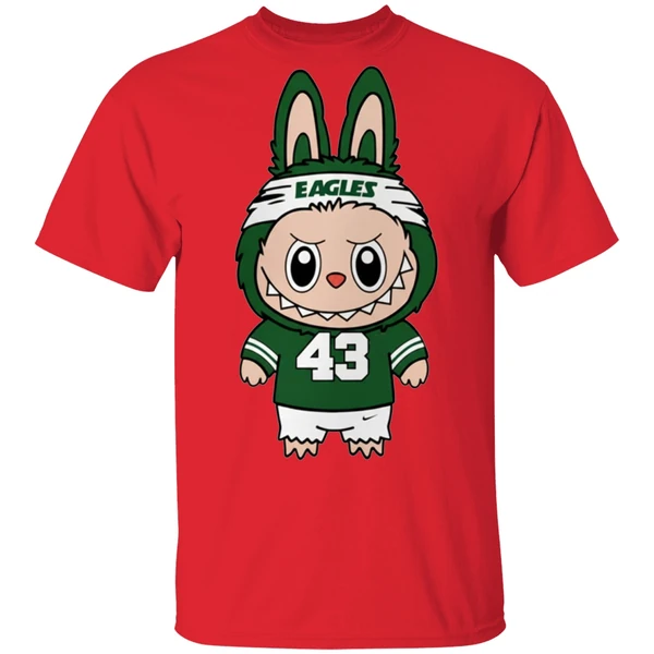 American Football Labubu Mascot Philadelphia Eagles Shirt - Image 6