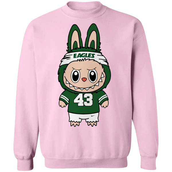 American Football Labubu Mascot Philadelphia Eagles Sweatshirt - Image 4