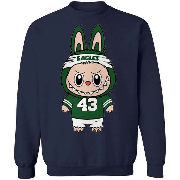 American Football Labubu Mascot Philadelphia Eagles Sweatshirt - Image 5