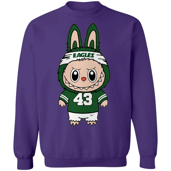 American Football Labubu Mascot Philadelphia Eagles Sweatshirt - Image 6